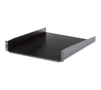 StarTech.com 2U Server Rack Shelf - Universal Rack Mount Cantilever Shelf for 19" Network Equipment Rack & Cabinet - Heavy Duty Steel - Weight Capacity 50lb/23kg - 22" Deep Tray, Black (CABSHELF22)