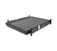 StarTech.com 2U Sliding Server Rack Mount Shelf - 20 to 30in Adjustable Mounting Depth - Vented - 50lb - Heavy Duty Universal 19” Rack Shelf for Equipment Rack - 24in Deep (UNISLDSHF19)