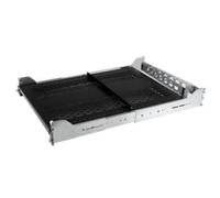 StarTech.com 2U Vented Sliding Server Rack Shelf w/ Cable Management Arm - 27.7 to 31.6in Adjustable Mounting Depth - 50lb - 19 Server Tray Shelf for Equipment Rack - 24in Deep