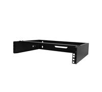 StarTech.com 2U Wall Mount Network Rack - 14In. Deep (Low Profile) - 19" Patch Panel Bracket for Shallow Server IT Equipment Network Switches - 77lbs/35kg Weight Capacity Black Wall mounted rack 2U 35
