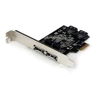 StarTech.com 2X PCIE SATA III ESATA CARD 2 Port PCI Express SATA 6, PEXESAT322I (2 Port PCI Express SATA 6 Gbps eSATA Controller Card - Dual Port PCIe SATA III Card - 2 Int/2 Ext, PCIe,)