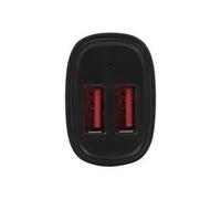 StarTech.com Dual-Port USB Car Charger - 24W/4.8A - Black