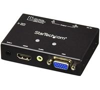 StarTech.com 2x1 VGA + HDMI to VGA Converter Switch w/ Priority Switching - Multi-format VGA and HDMI to VGA Selector - 1080p (VS221HD2VGA), Black