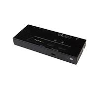 StarTech.com 2x2 HDMI Matrix Switcher - 4K UltraHD HDMI Switch with Fast Switching, Auto-Sensing and Serial Control (VS222HD4K), Black