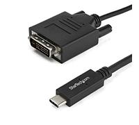 StarTech.com 3.3 ft. (1 m) USB-C to DVI Cable - 1920 x 1200 - Black