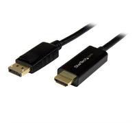 StarTech.com 3.3ft (1m) DisplayPort to HDMI Cable - 4K 30Hz - DisplayPort to HDMI Adapter Cable - DP 1.2 to HDMI Monitor Cable Converter - Latching DP Connector - Passive DP to HDMI Cord