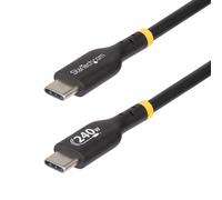 StarTech.com 3.3ft (1m) USB-C Charging Cable, Charge & Sync, 240W (5A) PD EPR, USB 2.0 Laptop Charger Cable, USB-IF Certified, TPE Jacket - Black USB C Charging Cord