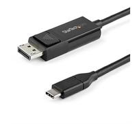 StarTech.com 3.3ft (1m) USB C to DisplayPort 1.2 Cable 4K 60Hz - Bidirectional DP to USB-C or USB-C to DP Reversible Video Adapter Cable - HBR2/HDR - USB Type C/Thunderbolt Monitor Cable 1 m DisplayPo
