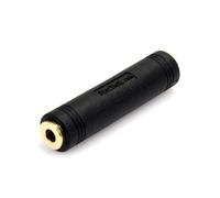 StarTech.com 3.5mm Female to Female Coupler - 3.5mm Audio Coupler - Gold Plated Connectors - Female/Female - Aux Cord Adapter (GCAUD3535FF),Black