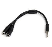 StarTech.com 3.5mm 4-pin to 2 x 3-pin 3.5mm Headset Adaptor - M/F