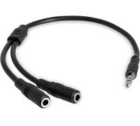 StarTech.com 3.5mm Audio Extension Cable Slim Audio Splitter Y Cable