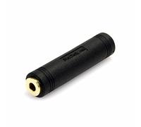 StarTech.com 3.5mm Female to Female Coupler - 3.5mm Audio Coupler - Gold Plated Connectors - Female/Female - Aux Cord Adapter (GCAUD3535FF),Black