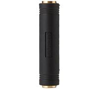 StarTech.com 3.5mm Female to Female Coupler - 3.5mm Audio Coupler - Gold Plated Connectors - Female/Female - Aux Cord Adapter (GCAUD3535FF),Black