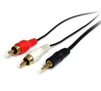 StarTech.com 3 ft Stereo Audio Cable - 3.5mm Male to 2x RCA Male