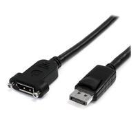 StarTech.com 3 ft / 91 cm 20 pin DP DisplayPort Extension Panel Mount Cable - Di