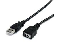 StarTech.com 3 ft Black USB 2.0 Extension Cable A to A - M/F