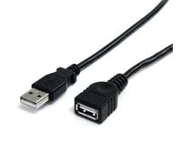 StarTech.com 3 ft Black USB 2.0 Extension Cable A to A - M/F