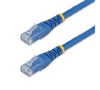 StarTech.com 3 ft. CAT6 Ethernet cable - 10 Pack - ETL Verified - Blue CAT6 Patch Cord - Molded RJ45 Connectors - 24 AWG Copper Wire UTP Cable (C6PATCH3BL10PK)