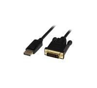 StarTech DisplayPort to DVI Cable 3ft (1m) - Active, DP 1.2 to DVI-D, 1080p Single Link
