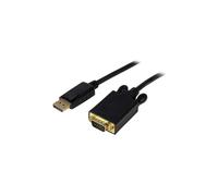 StarTech.com 3ft (1m) DisplayPort to VGA Cable - Active DisplayPort to VGA Adapter Cable - 1080p Video - DP to VGA Monitor Cable - DP 1.2 to VGA Converter - Latching DP Connector