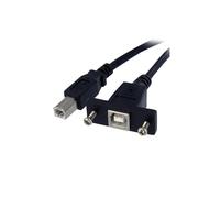 StarTech.com 3 ft Panel Mount USB Cable B to B - F/M