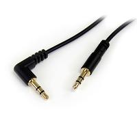 StarTech.com 3 ft Slim 3.5mm to Right Angle Stereo Audio Cable - M/M