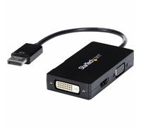 StarTech.com Travel A/V adapter: 3-in-1 DisplayPort to VGA DVI or HDMI converter
