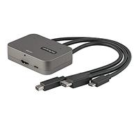 StarTech.com 3-in-1 Multiport to HDMI Adapter - 4K 60Hz USB-C, HDMI or Mini DisplayPort to HDMI Converter for Conference Room - Digital AV Video Adapter to Connect HDMI Monitor/Display