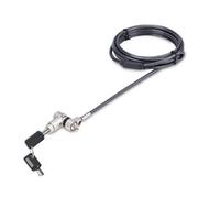 StarTech.com 3-in-1 Universal Laptop Lock 6.6ft (2m) Master Keyed Locking Cable Computer Security Compatible w/Noble Wedge/Nano/K-Slot; Anti-Theft Cut-Resistant Cable