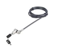 StarTech.com 3-in-1 Universal Laptop Lock 6.6ft (2m) Master Keyed Locking Cable Computer Security Compatible w/Noble Wedge/Nano/K-Slot; Anti-Theft Cut-Resistant Cable