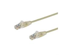 StarTech.com 3 m CAT6 Cable - Slim - Snagless RJ45 Connectors - Grey. Cable length: 3 m Cable standard: Cat5e Cable shielding: U/UTP (UTP) Connector 1: RJ-45 Connector 2: RJ-45 Connector contacts plat