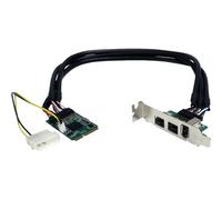 StarTech.com 3 Port 2b 1a 1394 Mini PCI Express FireWire Card Adapter - FireWire adapter - PCIe Mini Card - FireWire 800 - 2 ports + 1 x FireWire - MP