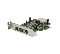 StarTech.com 3 Port 2b 1a Low Profile 1394 PCI Express FireWire Card Adapter - P