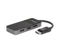 StarTech.com 3 Port Multi Monitor Adapter - DisplayPort 1.4 to 3x 4K DisplayPort Video Splitter - Dual or Triple 4K - Laptop/Desktop DisplayPort MST Hub for Multiple Monitors - For Windows PCs Only DisplayPort 3x DisplayPort 7680 x 4320 pixels Bl