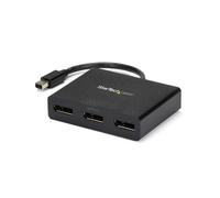 StarTech.com 3-Port Multi Monitor Adapter - Mini DisplayPort to DisplayPort MST Hub, Dual 4K 30Hz & 1x 1080p - Video Splitter for Extended Desktop Mode on Windows Only - mDP 1.2 to 3x DP