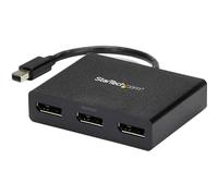 StarTech.com 3-Port Multi Monitor Adapter - Mini DisplayPort to DisplayPort MST Hub, Dual 4K 30Hz & 1x 1080p - Video Splitter for Extended Desktop Mode on Windows Only - mDP 1.2 to 3x DP