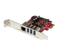 StarTech.com 3-Port PCI Express USB 3.0 Card + Gigabit Ethernet