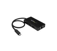 StarTech.com 3-port Usb 3.0 Hub With Gigabit Ethernet in Black StarTech.com Black