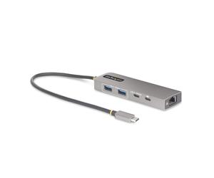 StarTech.com 3-Port USB-C Hub with 2.5 Gbps Ethernet and 100W Power Delivery Pass-Through Port, USB 3.2 10Gbps, 2x USB-A/1x USB-C, Portable USB Type-C Adapter Hub