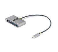 StarTech.com 3-Port USB-C Hub with Ethernet - 3x USB-A - Gigabit Ethernet - USB 3.0 5Gbps - Bus-Powered - 1ft/30cm Long USB Type-C Host Cable - GbE - Portable USB-C to USB-A Hub