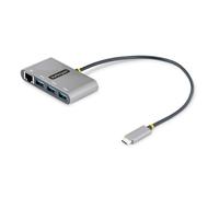 StarTech.com 3-Port USB-C Hub with Ethernet - 3x USB-A - Gigabit Ethernet - USB 3.0 5Gbps - Bus-Powered - 1ft/30cm Long USB Type-C Host Cable - GbE - Portable USB-C to USB-A Hub