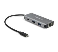 StarTech.com 3 Port USB C Hub with Gigabit Ethernet RJ45 GbE Port - 2x USB-A, 1x USB-C - SuperSpeed 10Gbps USB 3.1/3.2 Gen 2 Type C Hub Adapter - USB Bus Powered - Aluminum - Works w/TB3~3 Port USB C