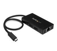 StarTech.com 3-Port USB 3.0 Hub plus Gigabit Ethernet - USB-C - Includes Power Adapter~3-Port USB-C Hub with Gigabit Ethernet - USB-C to 3x USB-A - USB 3.0 (5Gbps) - Includes Power Adapter
