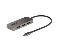 StarTech.com 3-Port USB-C MST Hub - USB Type-C to 3x HDMI Multi-Monitor Adapter for Laptop - Triple HDMI up to 4K 60Hz with DP 1.4 Alt Mode & DSC - HDR - 1ft (30cm) Cable - Windows Only