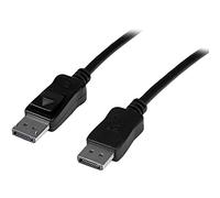 StarTech.com 30 ft DisplayPort 1.2 Cable with Latches - Active - 2560×1600 - DPCP & HDCP - Male to Male DP Video Monitor Cable (DISPL10MA) , Black