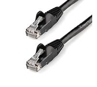 StarTech.com 30ft CAT6 Ethernet Cable - Black CAT 6 Gigabit Ethernet Wire -650MHz 100W PoE++ RJ45 UTP Category 6 Network/Patch Cord Snagless w/Strain Relief Fluke Tested UL/TIA Certified (N6PATCH30BK)