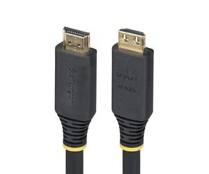 StarTech.com 35ft (10.6m) Active High Speed HDMI Cable with Gripping Connectors, 4K 60Hz/1440p 144Hz, HDR10/HDCP 2.2/ARC, 18Gbps, UHD HDMI 2.0 Cord for TV/Monitor/Display, TPE Jacket