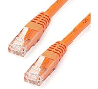StarTech.com 35ft CAT6 Ethernet Cable - Orange CAT 6 Gigabit Ethernet Wire -650MHz 100W PoE++ RJ45 UTP Molded Category 6 Network/Patch Cord w/Strain Relief/Fluke Tested UL/TIA Certified (C6PATCH35OR)