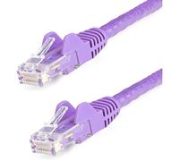 StarTech.com 35ft CAT6 Ethernet Cable - Purple CAT 6 Gigabit Ethernet Wire - 650MHz 100W PoE RJ45 UTP Network/Patch Cord Snagless w/Strain Relief Fluke Tested/Wiring is UL Certified/TIA (N6PATCH35PL)