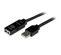 StarTech.com 35m USB 2.0 Active Extension Cable - M/F - USB extension cable - USB (M) to USB (F) - USB 2.0 - active - black - USB2AAEXT35M, 114.8 ft